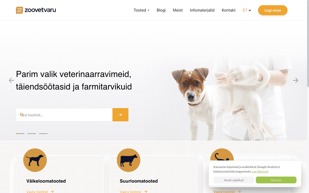 Zoovet — live site